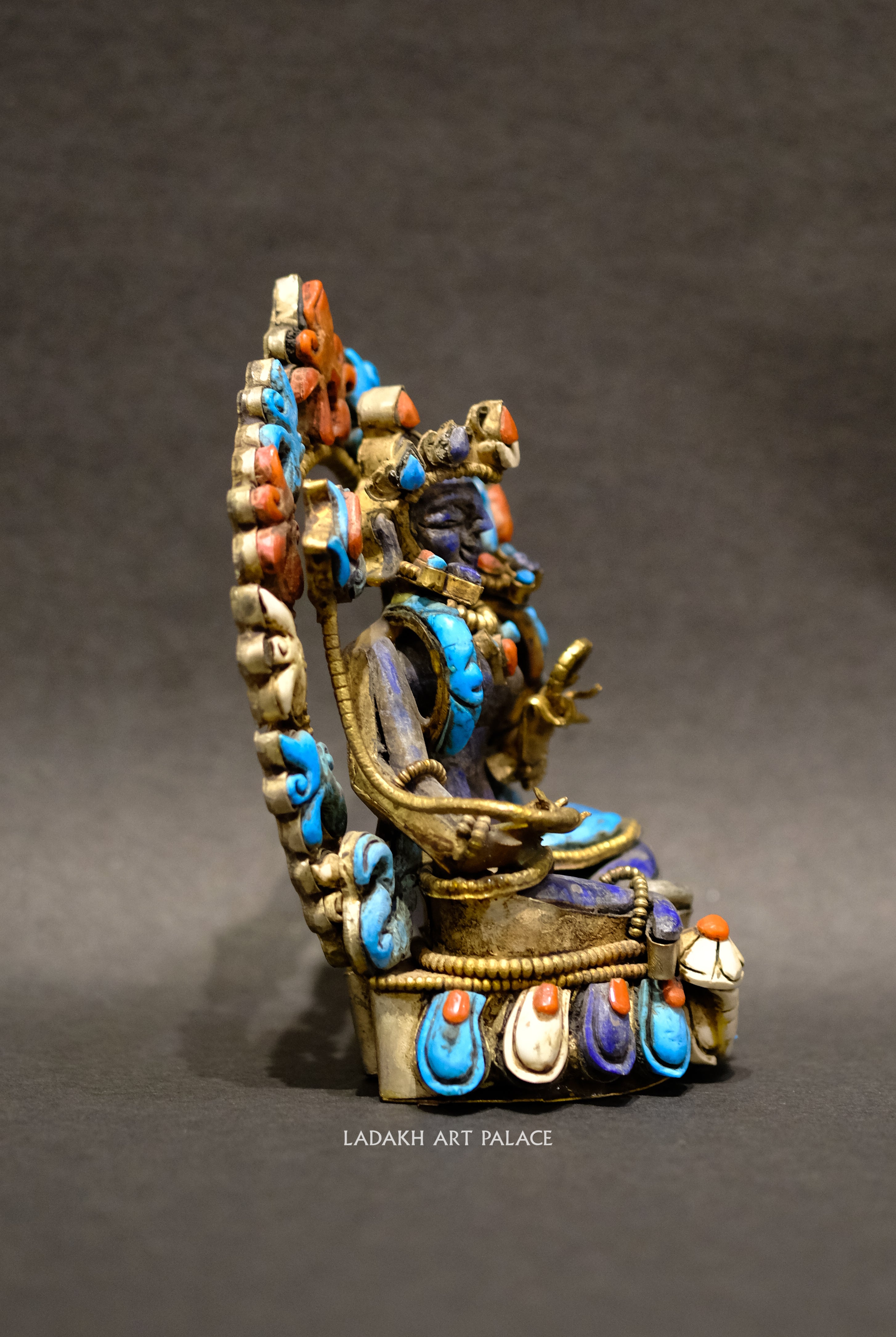 Green Tara In Lapis Stone - the ladakh art palace