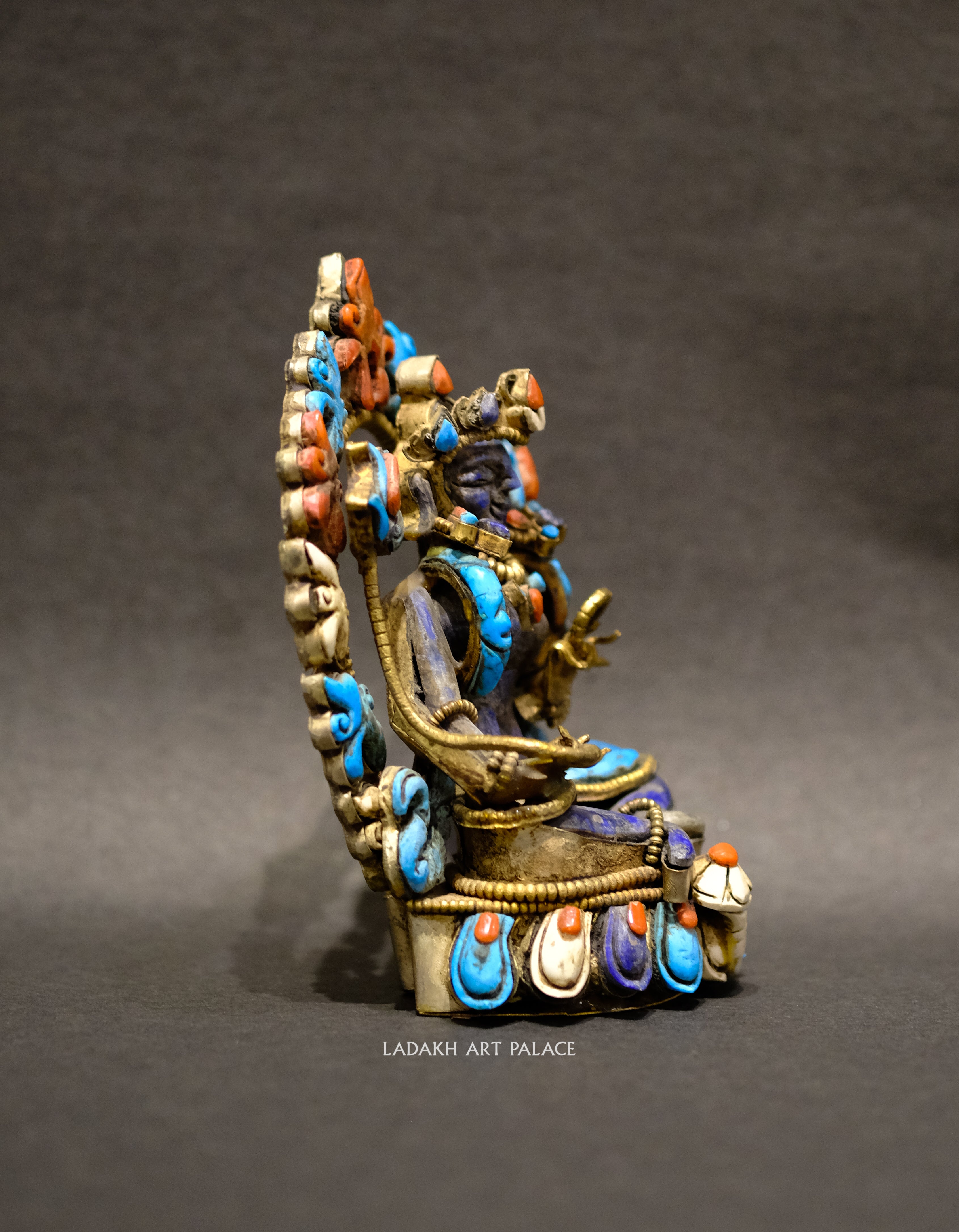 Green Tara In Lapis Stone - the ladakh art palace