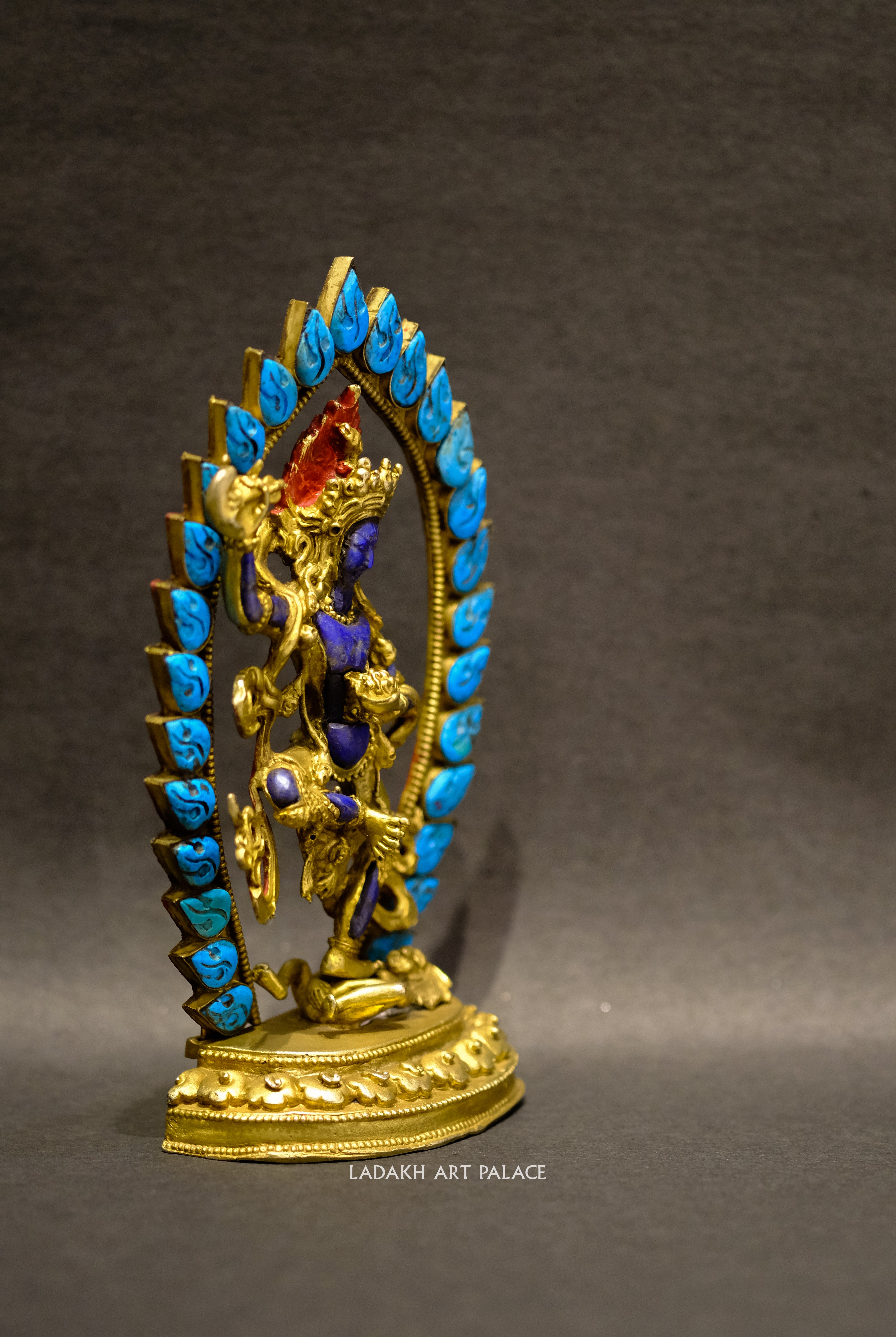 Vajra Varahi Statue in Lapis and Turquoise - the ladakh art palace