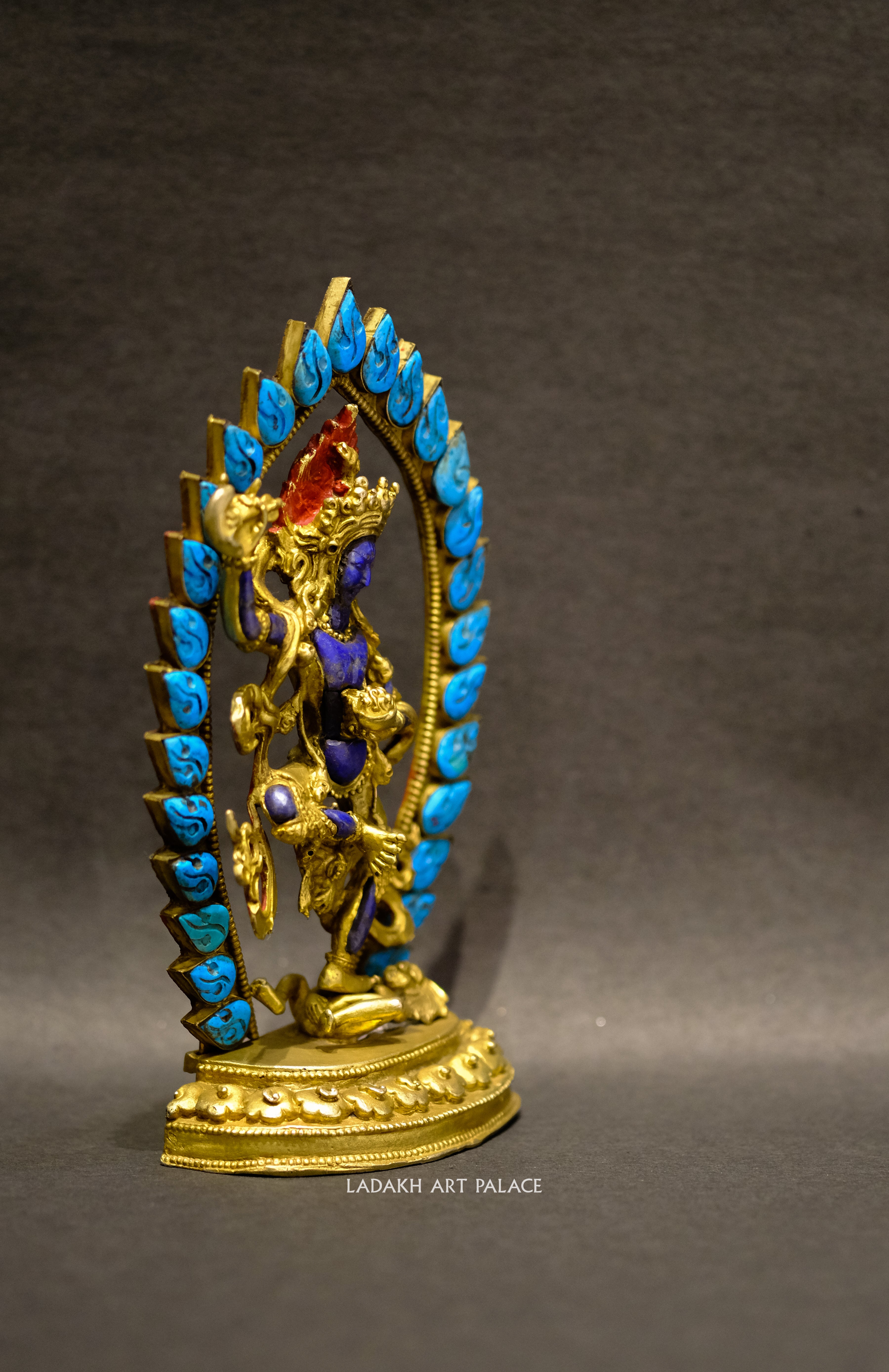 Vajra Varahi Statue in Lapis and Turquoise - the ladakh art palace
