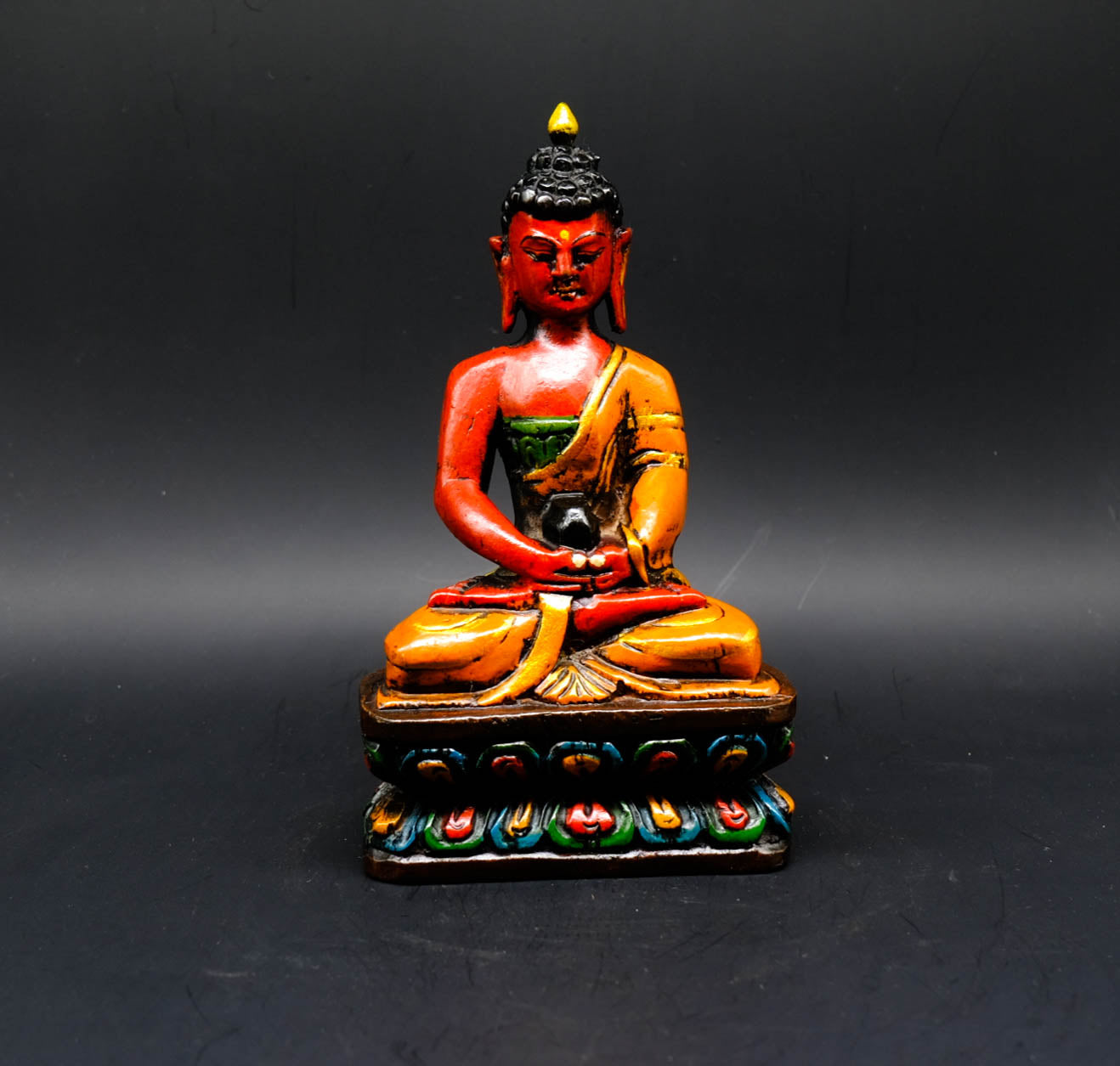 Wooden Buddha Shakyamuni - the ladakh art palace