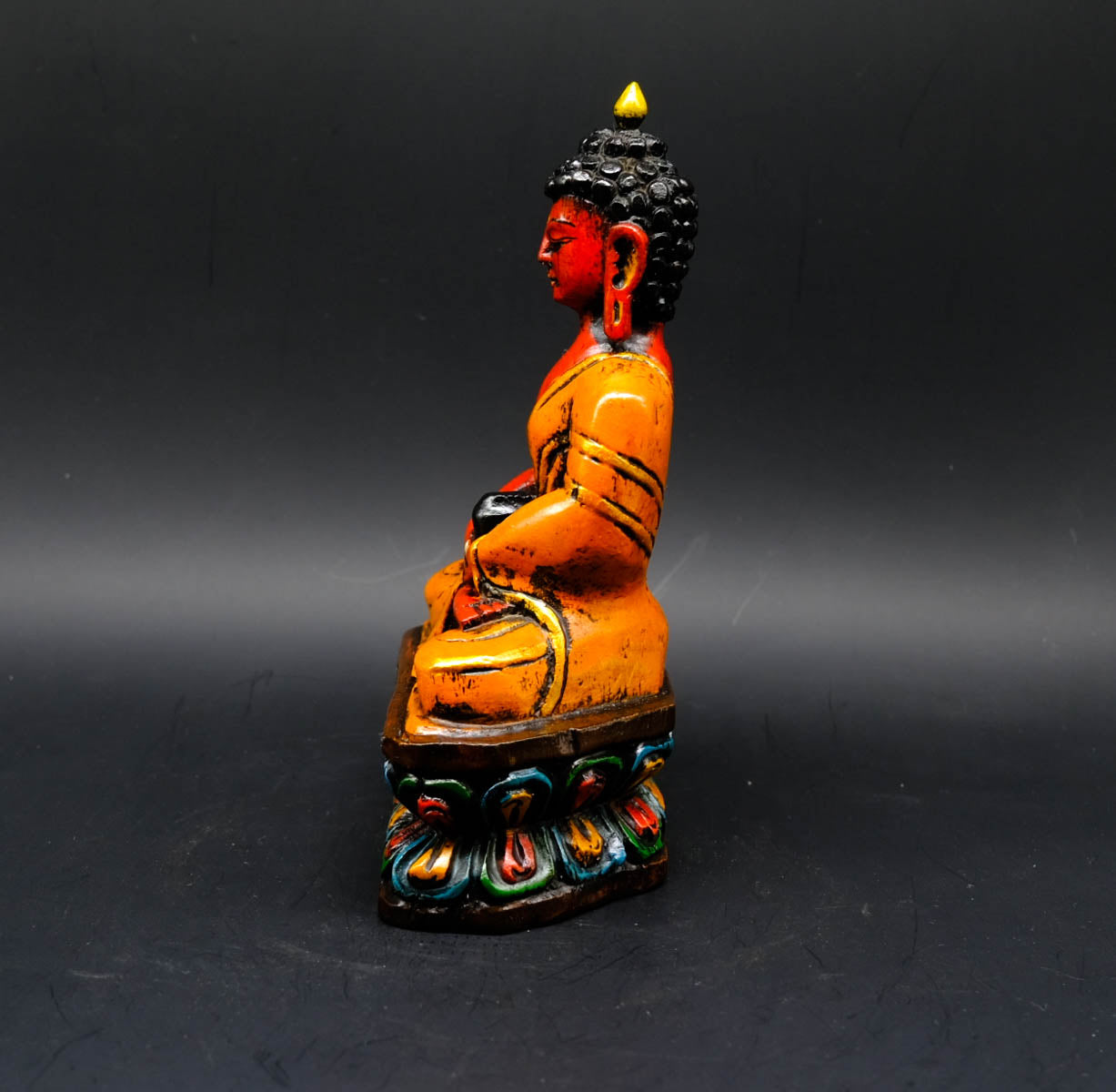 Wooden Buddha Shakyamuni - the ladakh art palace