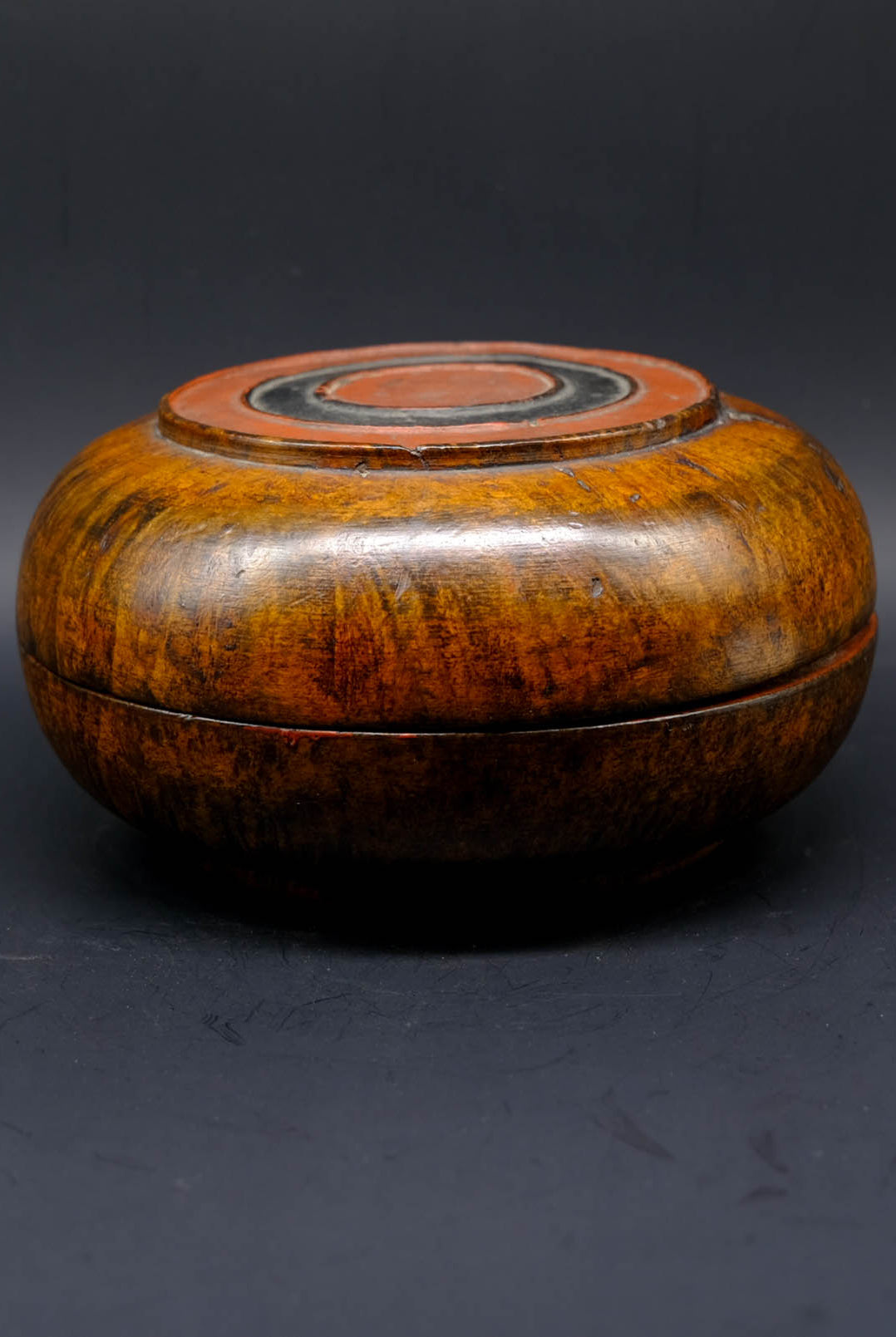 Zab Wood Light Tsampa Box - the ladakh art palace