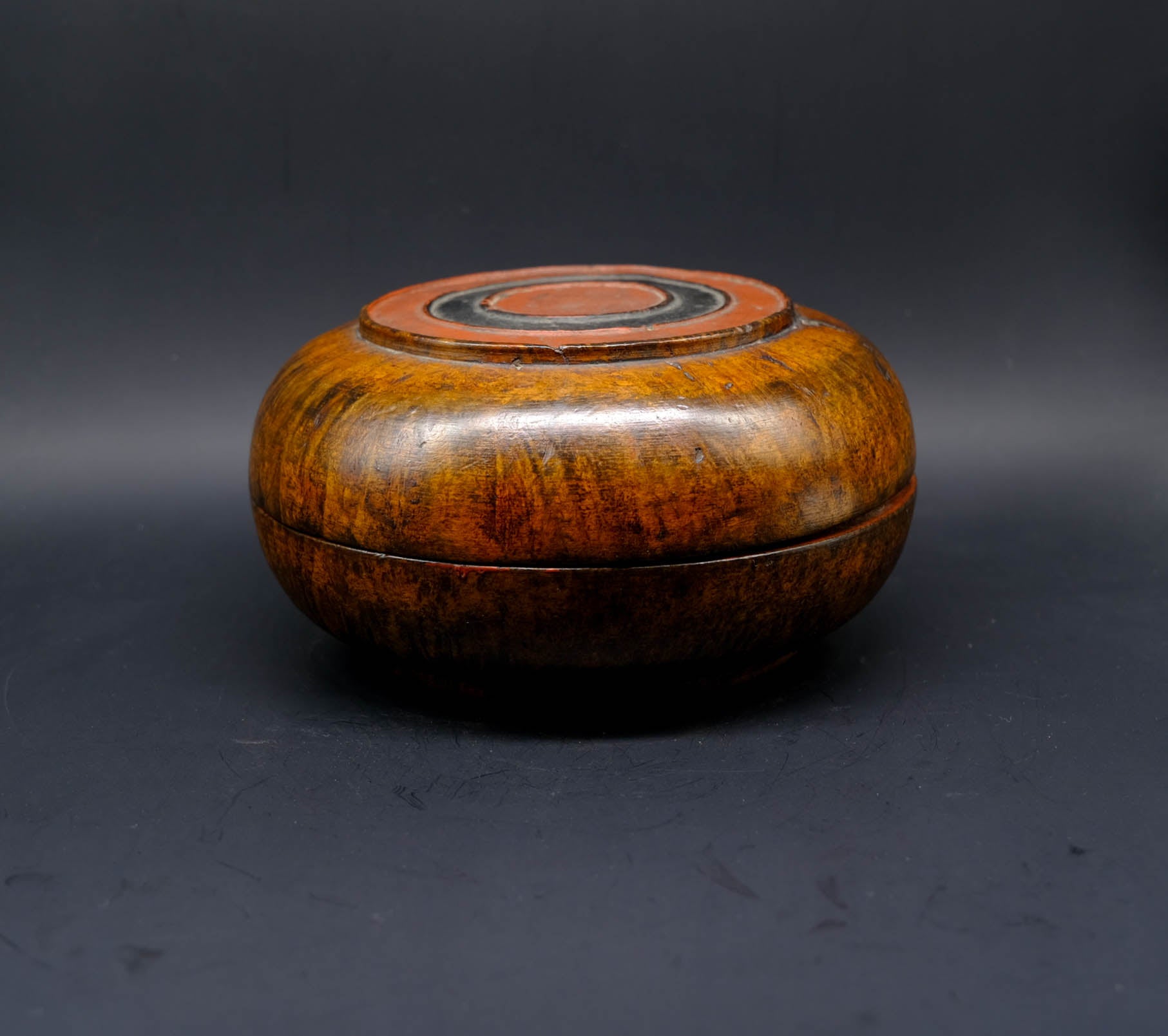 Zab Wood Light Tsampa Box - the ladakh art palace