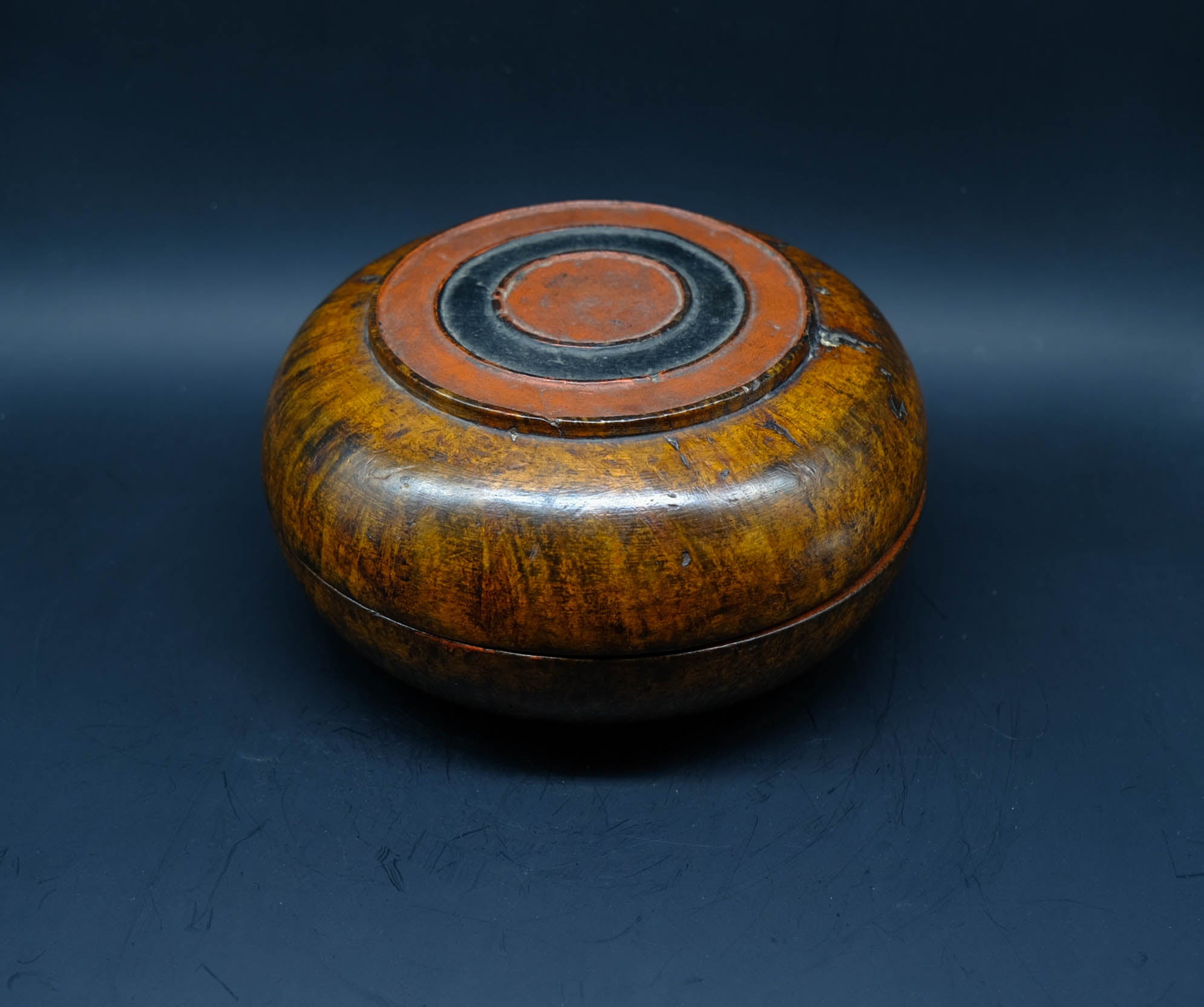 Zab Wood Light Tsampa Box - the ladakh art palace