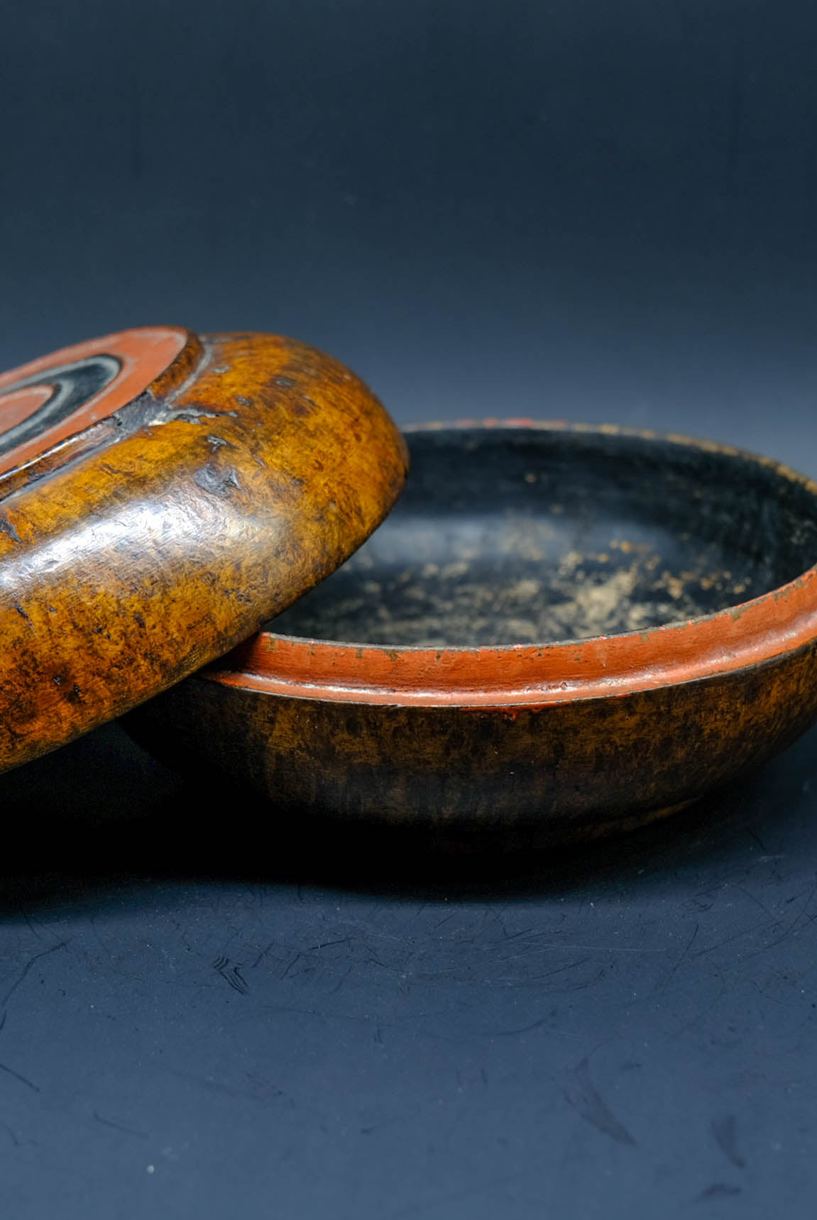 Zab Wood Light Tsampa Box - the ladakh art palace