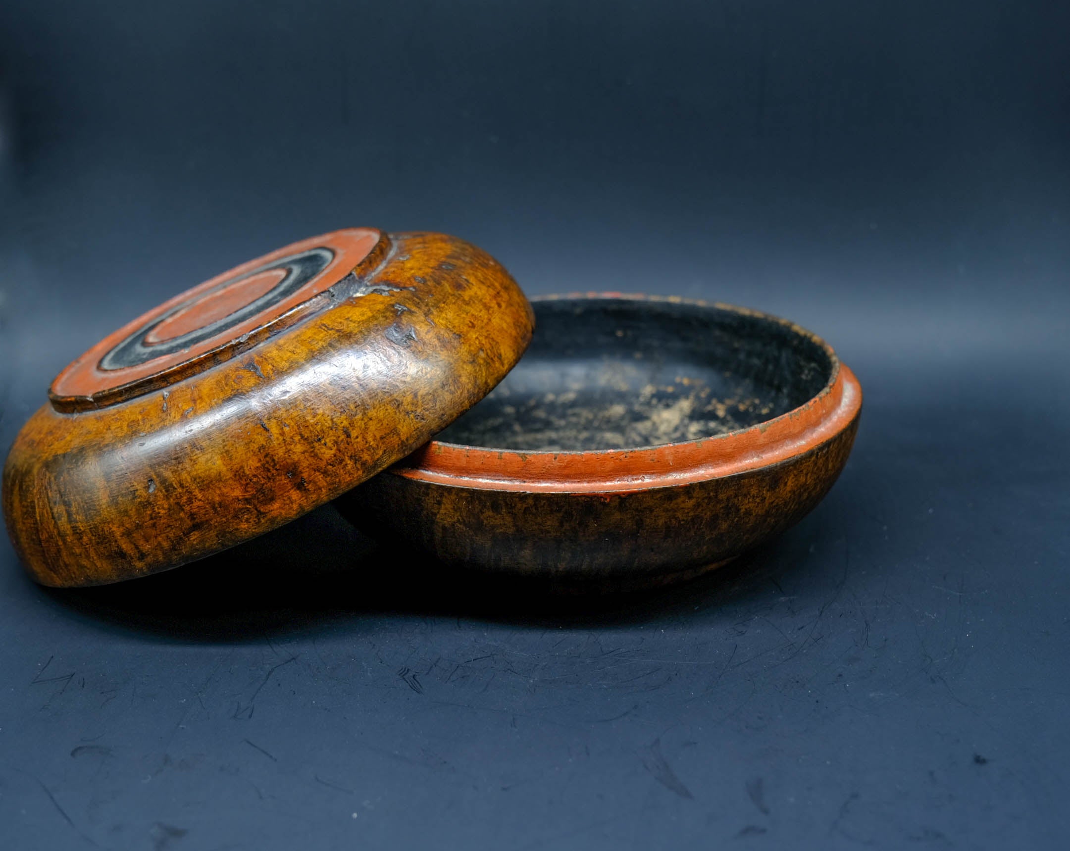 Zab Wood Light Tsampa Box - the ladakh art palace