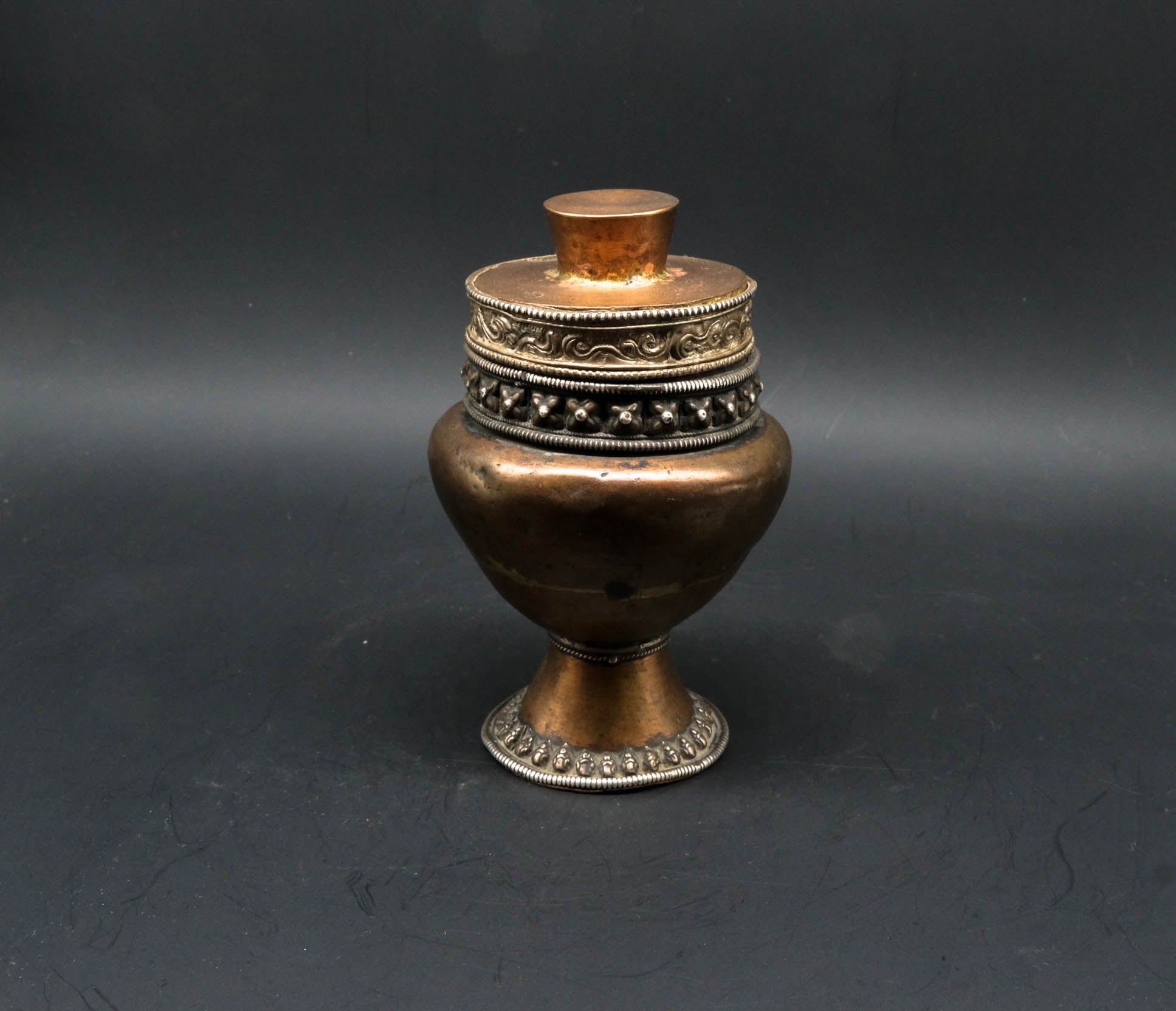 Old Copper Inkpot Plain - the ladakh art palace