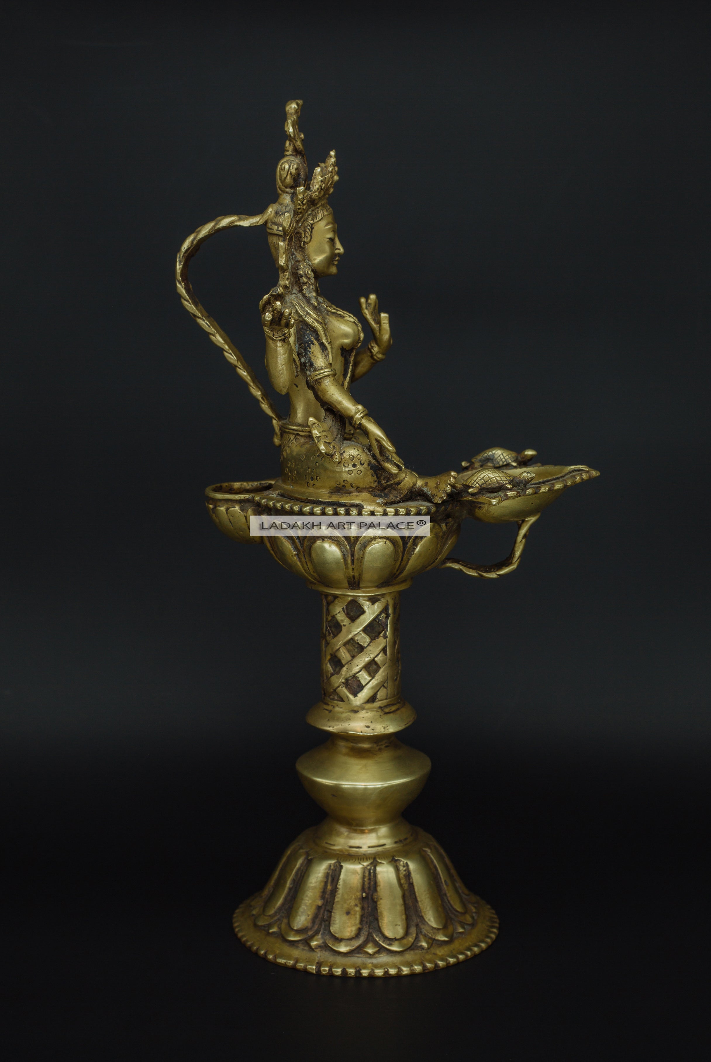 Brass Tara Devi Diya - the ladakh art palace