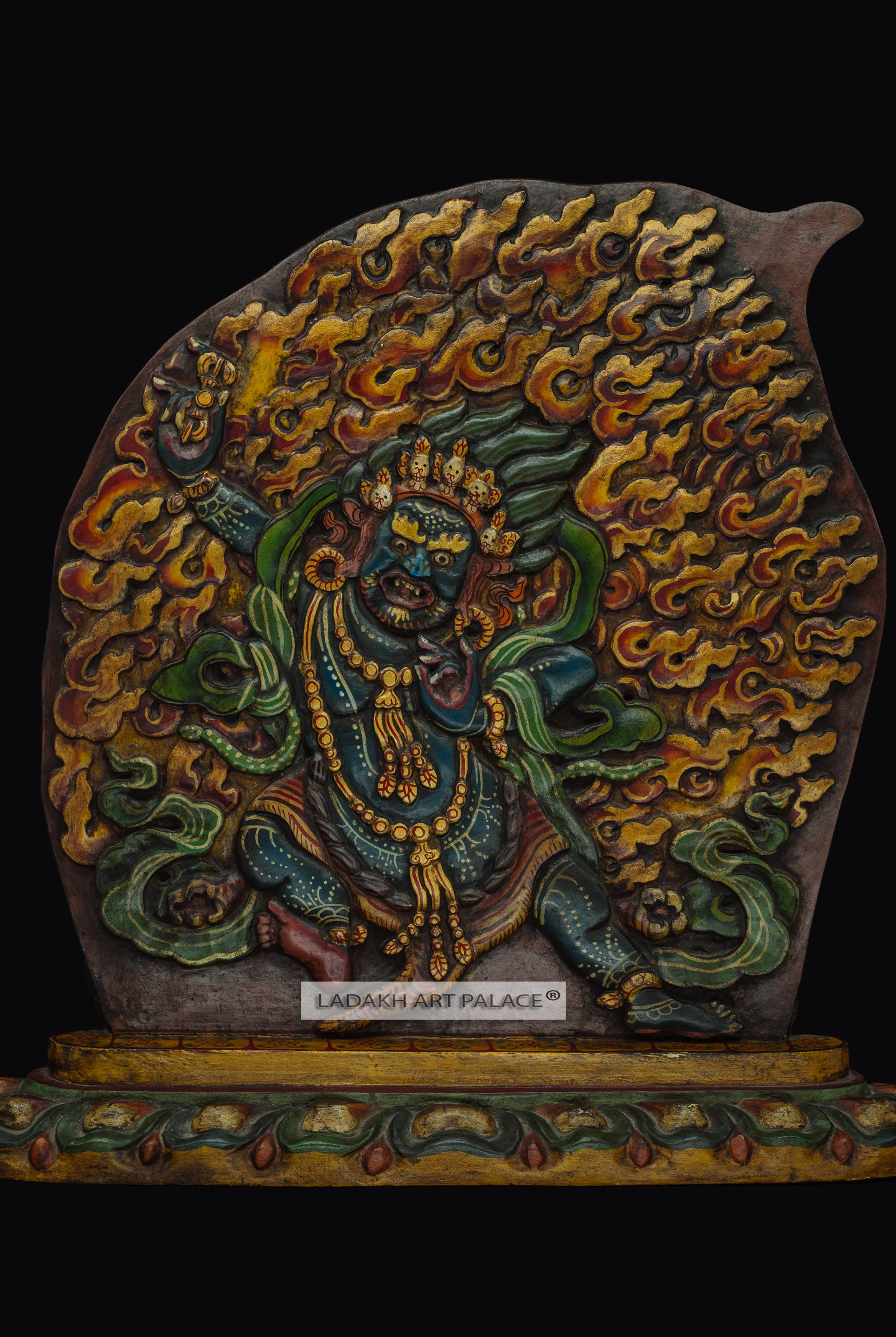 Wooden Vajrapani or Mahakali - the ladakh art palace