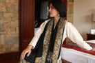 Hand Embroidery Papier Mache Pure Pashmina Stole - the ladakh art palace