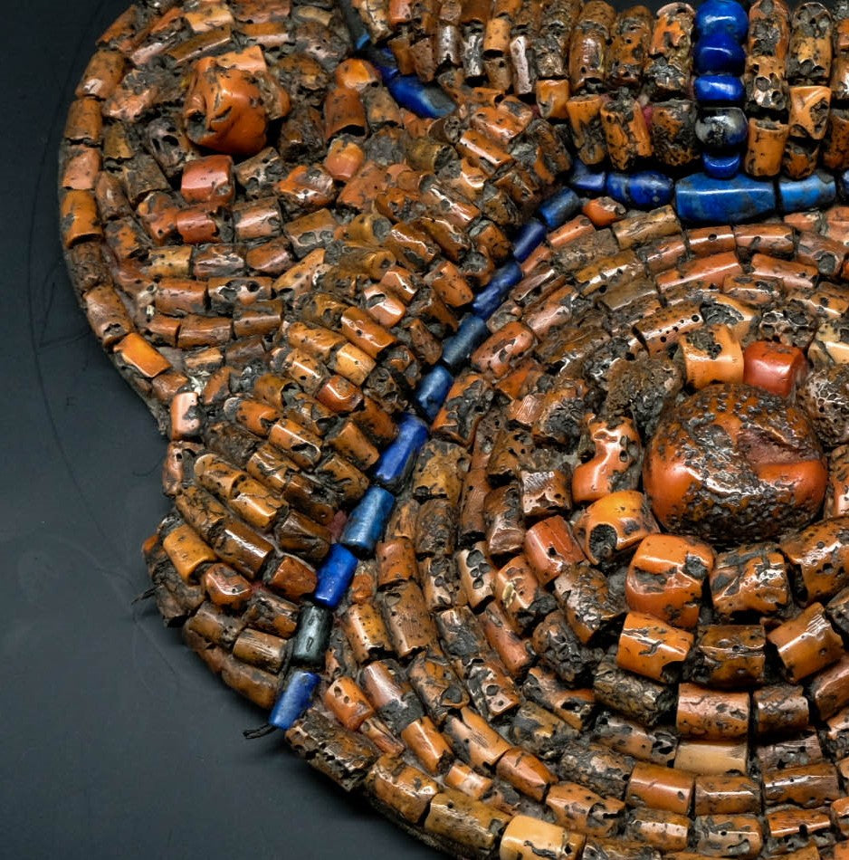 Old Coral Ladakhi Necklace Skeypuk - the ladakh art palace