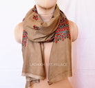 Pure Wool Embroidery Stole - the ladakh art palace