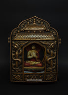 Bronze Amulet Of Shakyamuni Buddha - the ladakh art palace